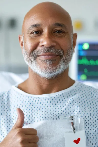 Chirurgie prostate patient soulagé